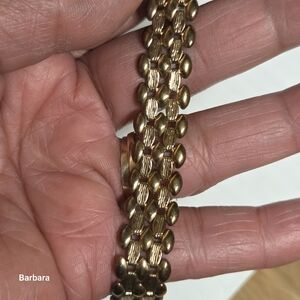 Vintage 18KGP Soft Link Gold Bracelet